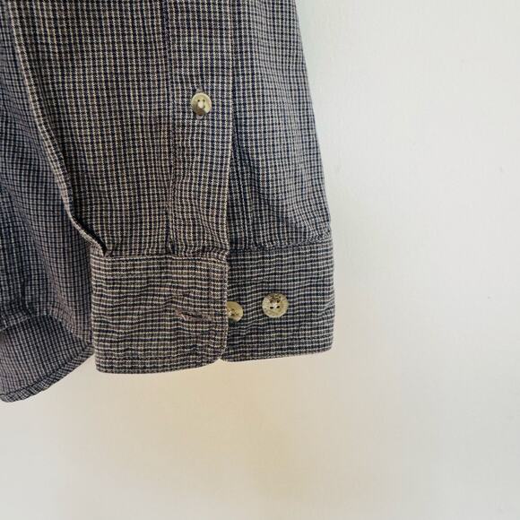 Columbia Sportswear USA Mens Cotton Grey Plaid Long Sleeve Button Down Shirt M - Picture 4 of 7